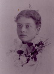 Luella (Richards) Ensign - Probably taken on the day of her wedding to Gideon Ensign - 20 May 1897