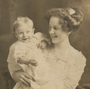 Alvin Karl - in the arms of his mother, Cora (Steinbaugh) Karl - About 1913